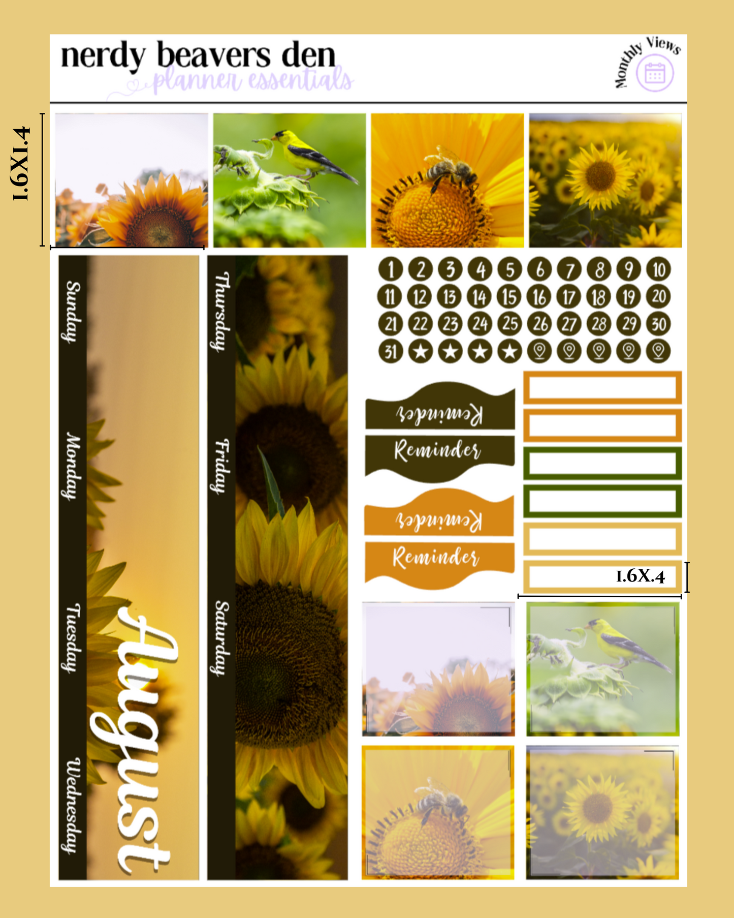 August Monthly Kit