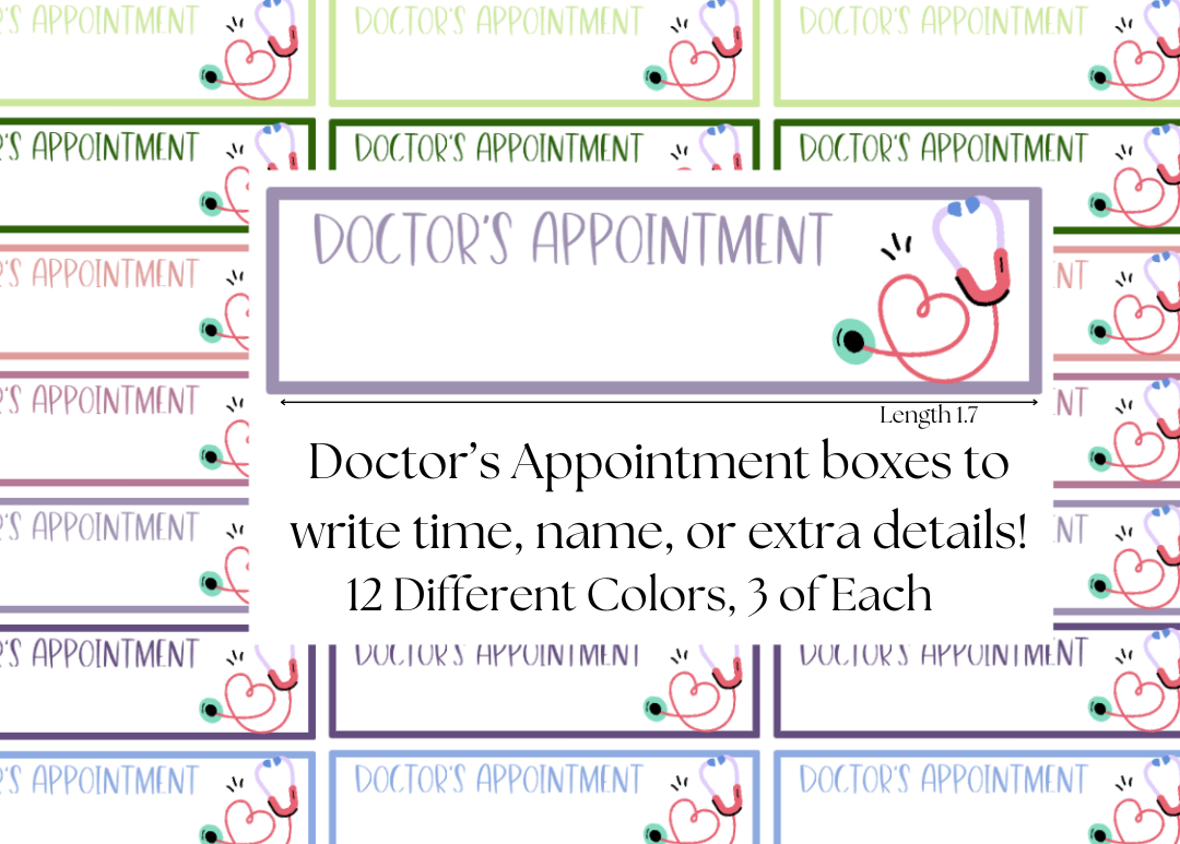 Doctor's Appointment Stickers