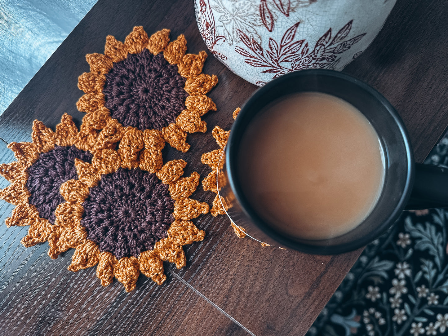 Sunflower Coaster Set