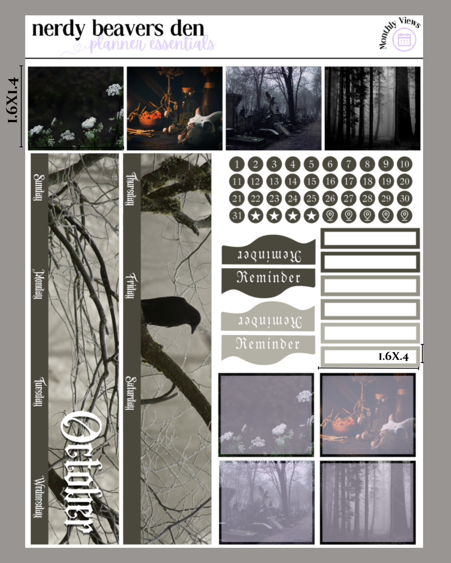 October Monthly Kits