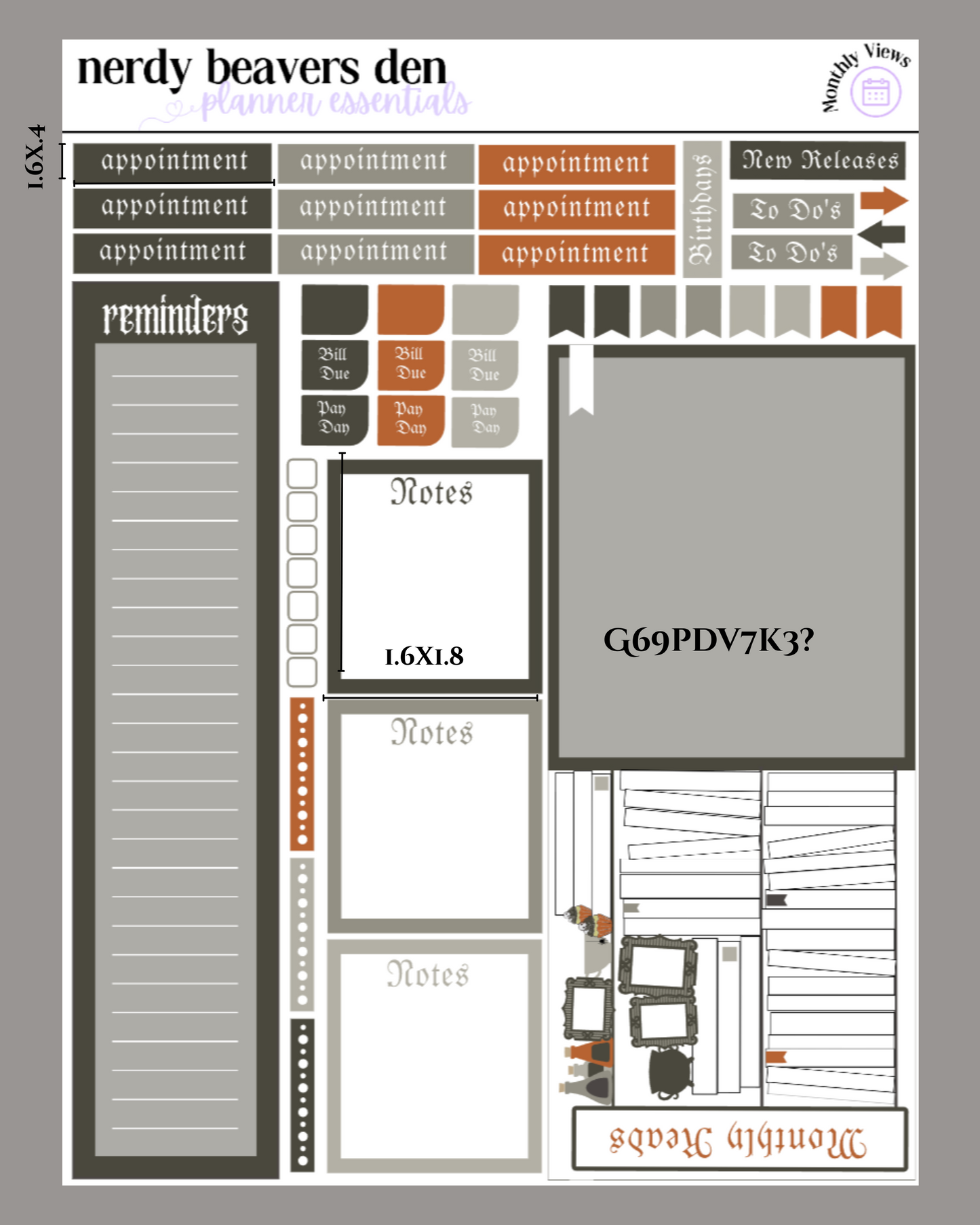 October Monthly Kits