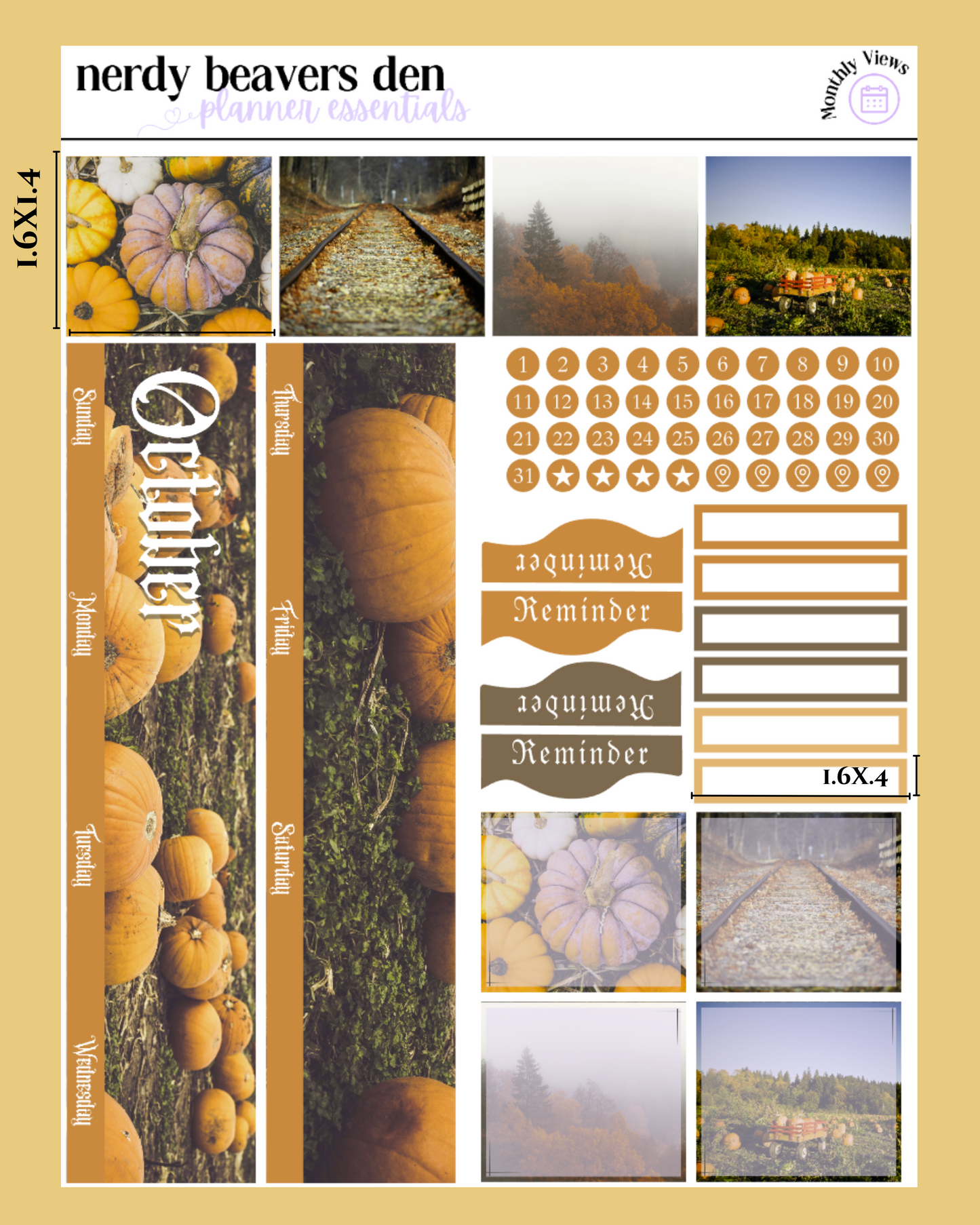 October Monthly Kits