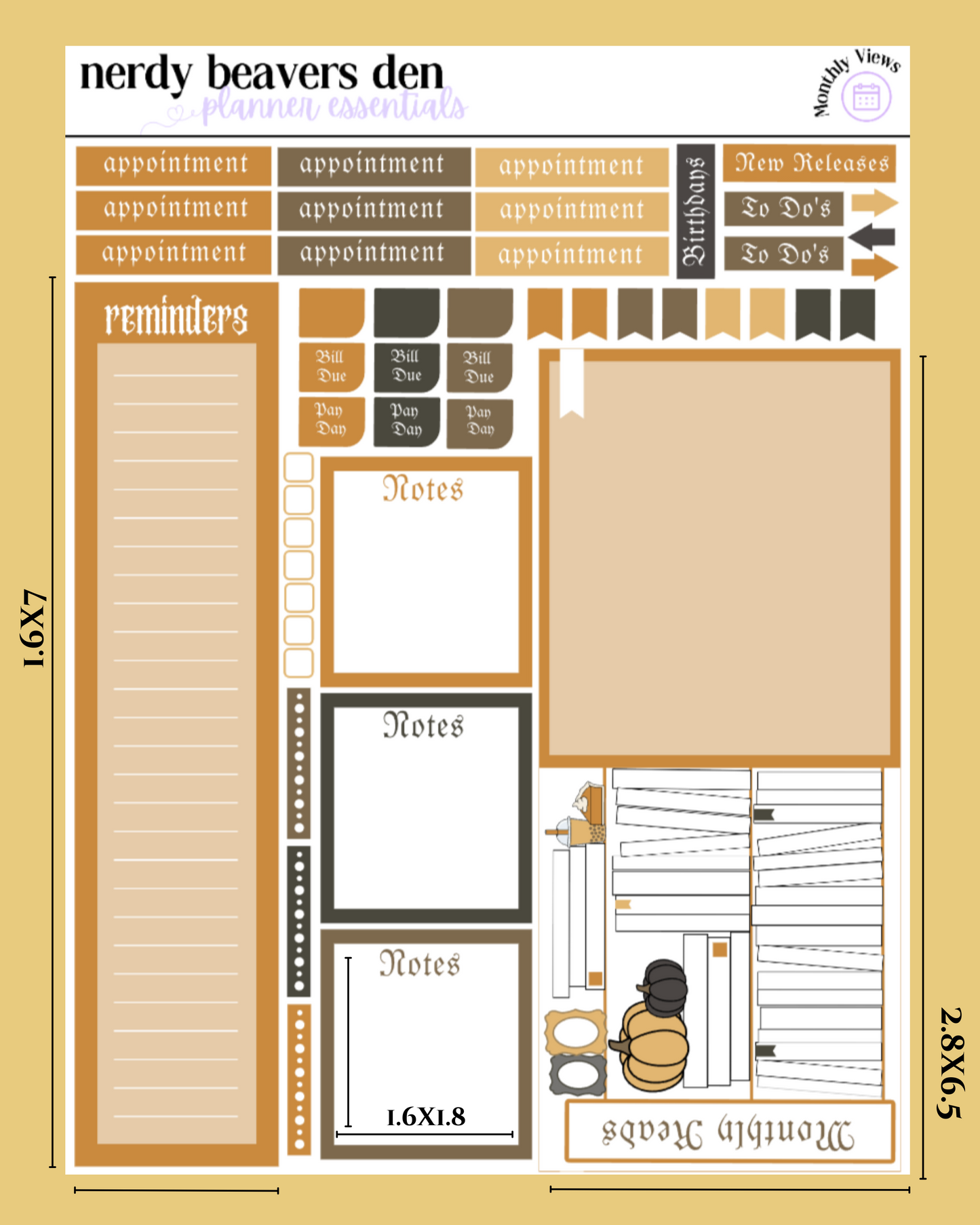 October Monthly Kits