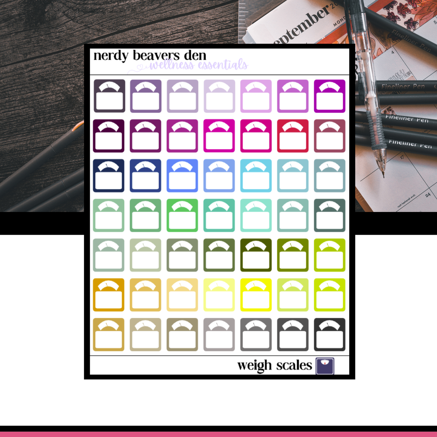 Scales Icon Stickers