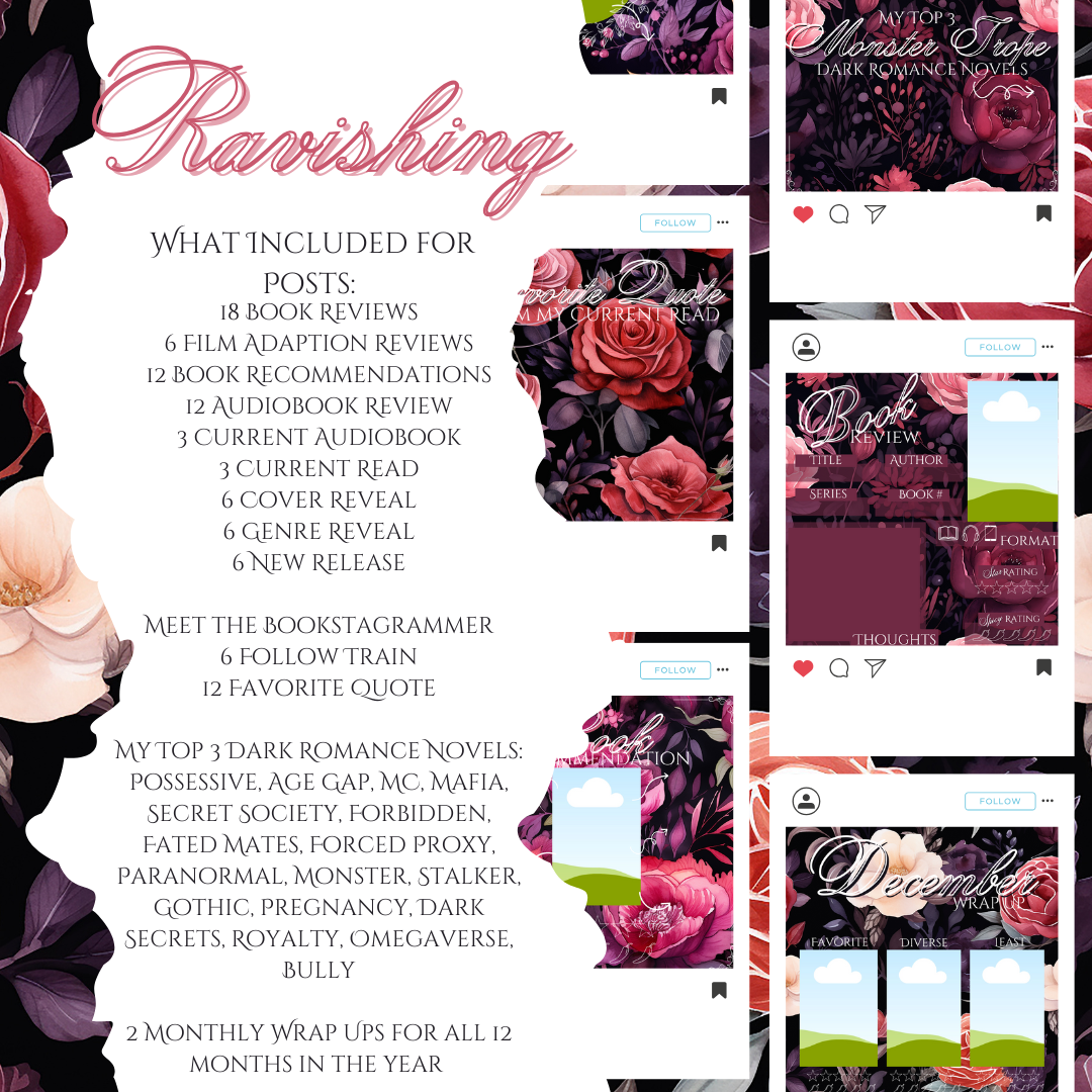 Ravishing Dark Romance Bookstagram Templates