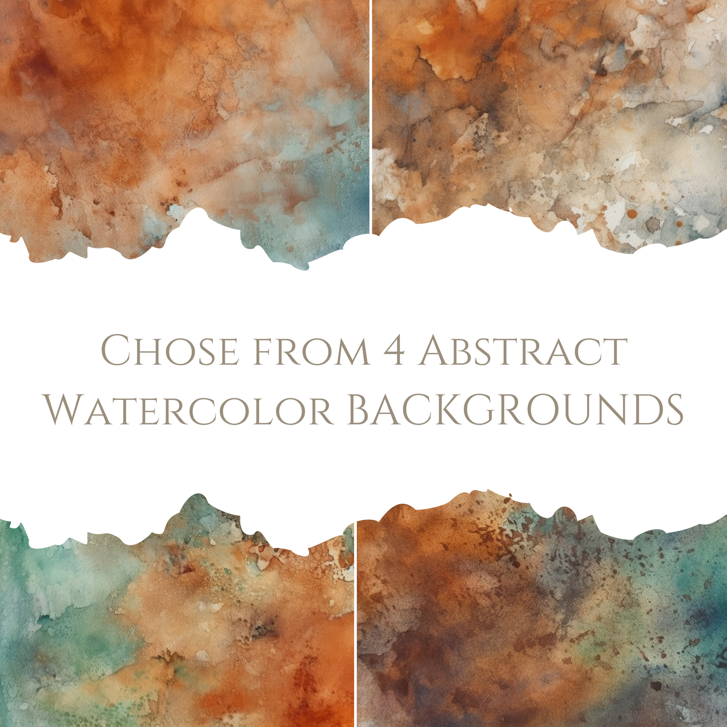 Elegant Abstract Watercolor Bookstagram Templates