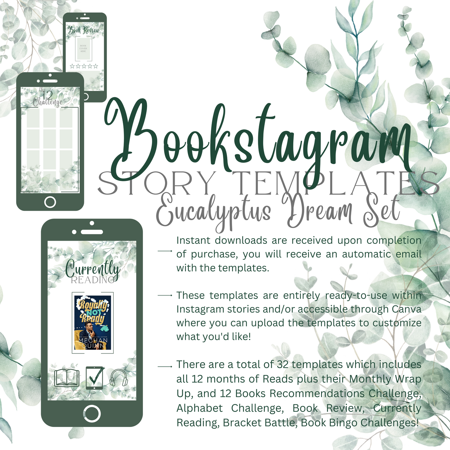 Eucalyptus Dream Bookstagram Stories