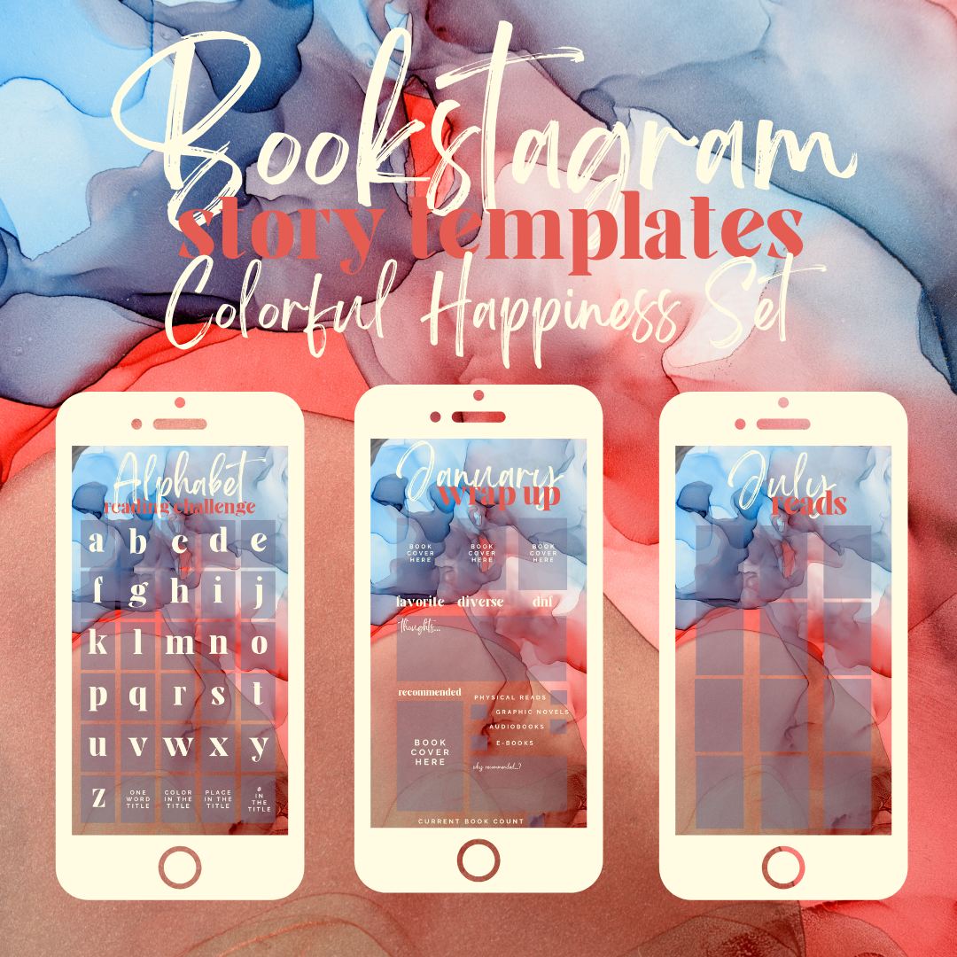 Colorful Happiness Bookstagram Stories