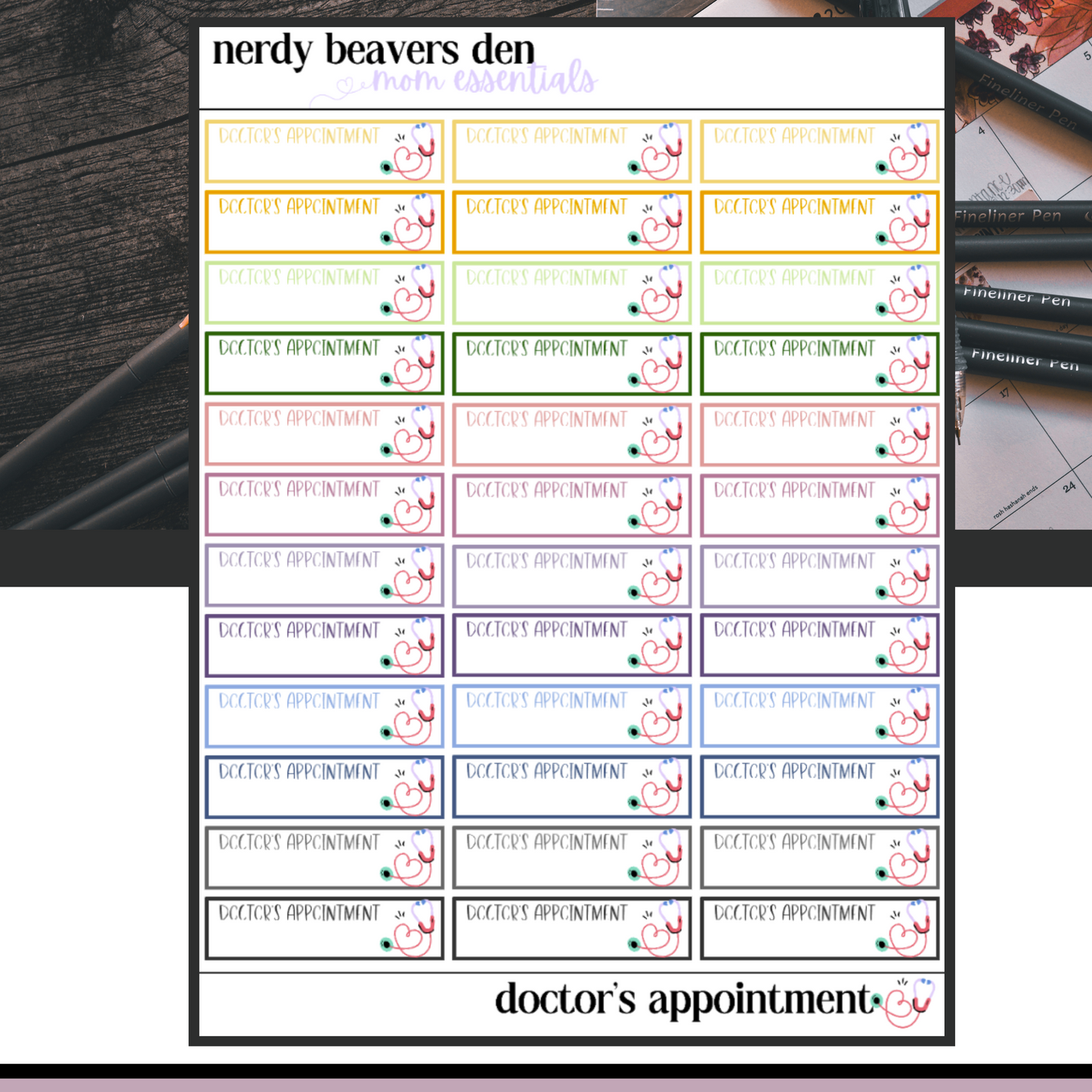 Doctor's Appointment Stickers