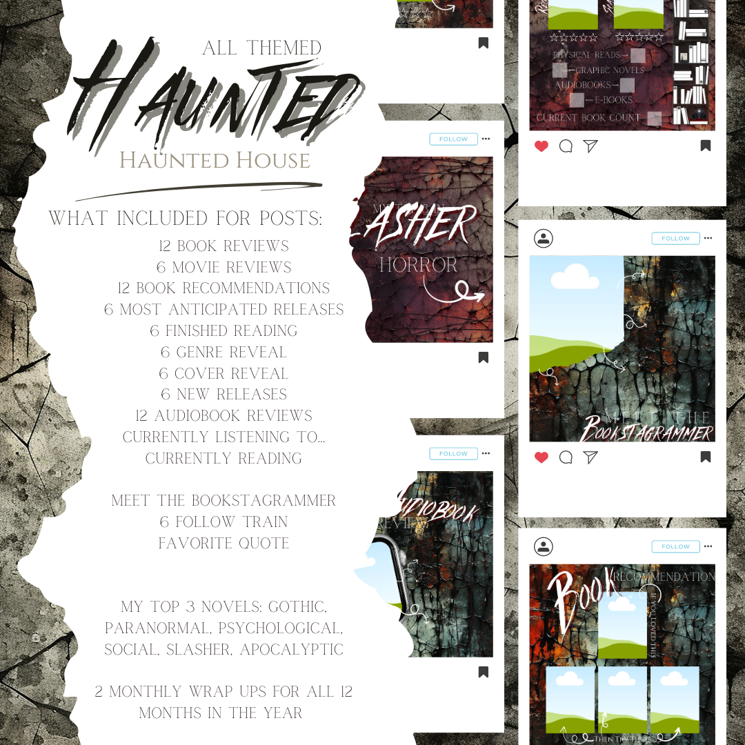 Haunted Grunge House Bookstagram Templates