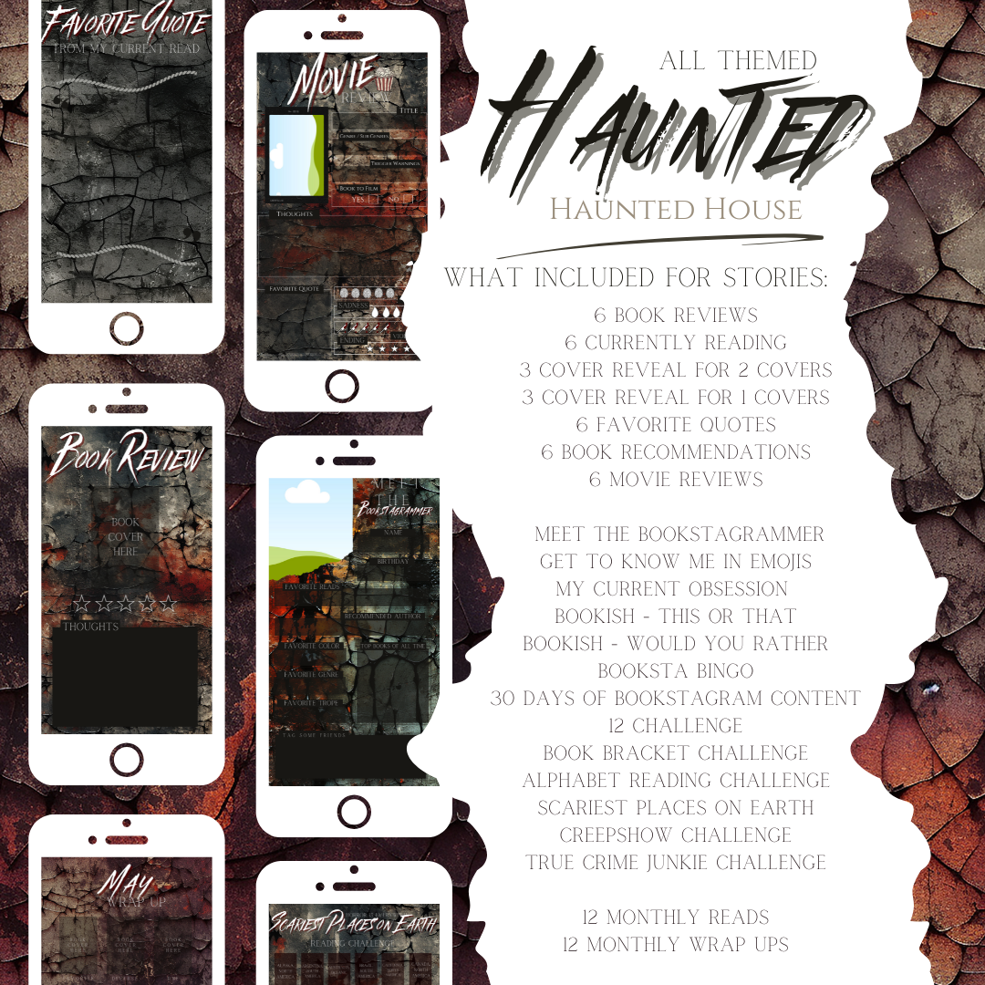 Haunted Grunge House Bookstagram Templates