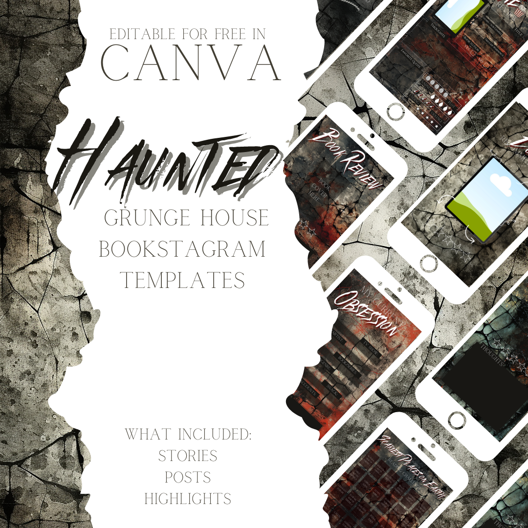 Haunted Grunge House Bookstagram Templates