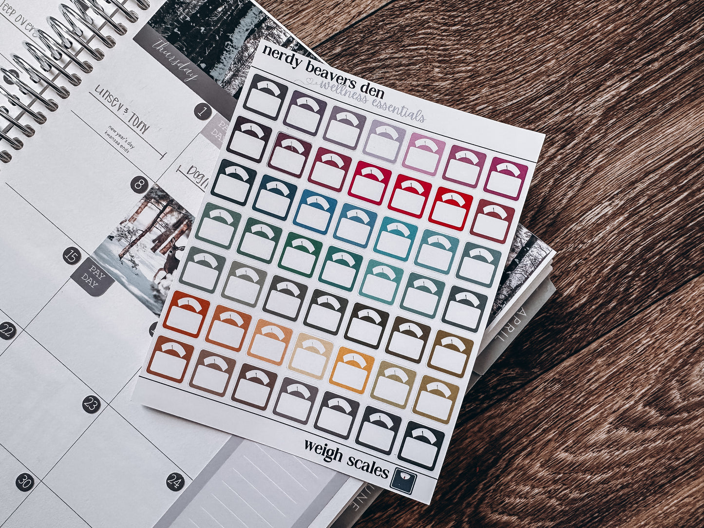 Scales Icon Stickers