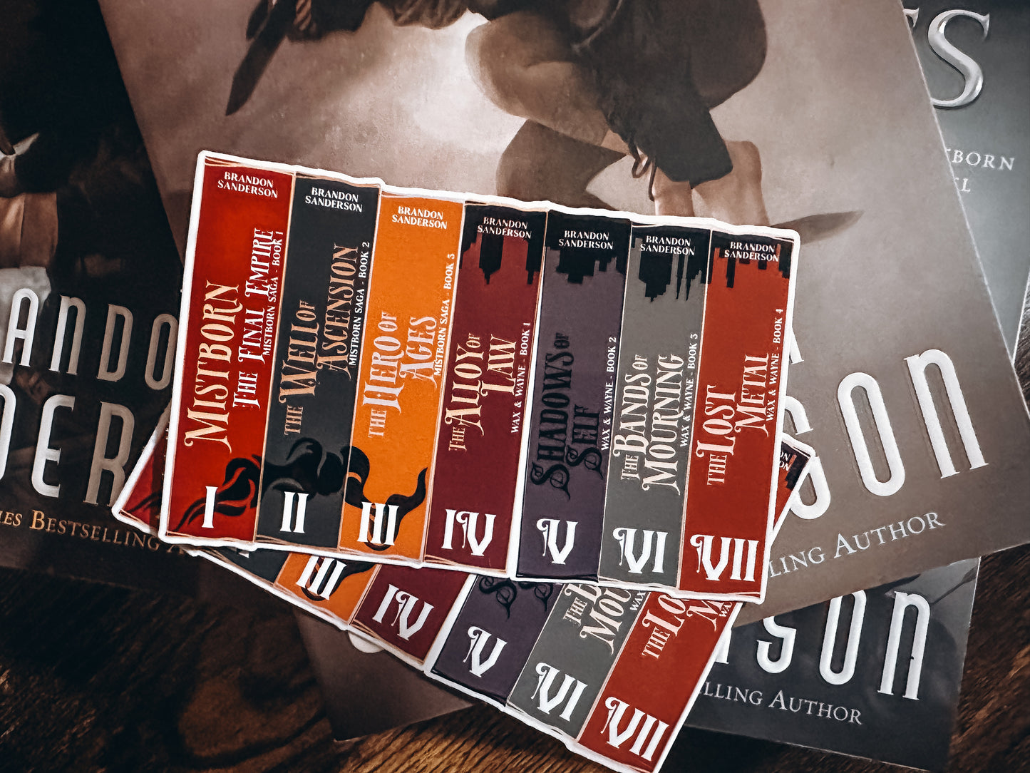 Mistborn Era Series Book Stack