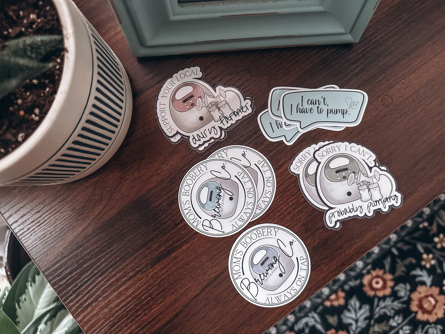 Mom's Boobery Sticker