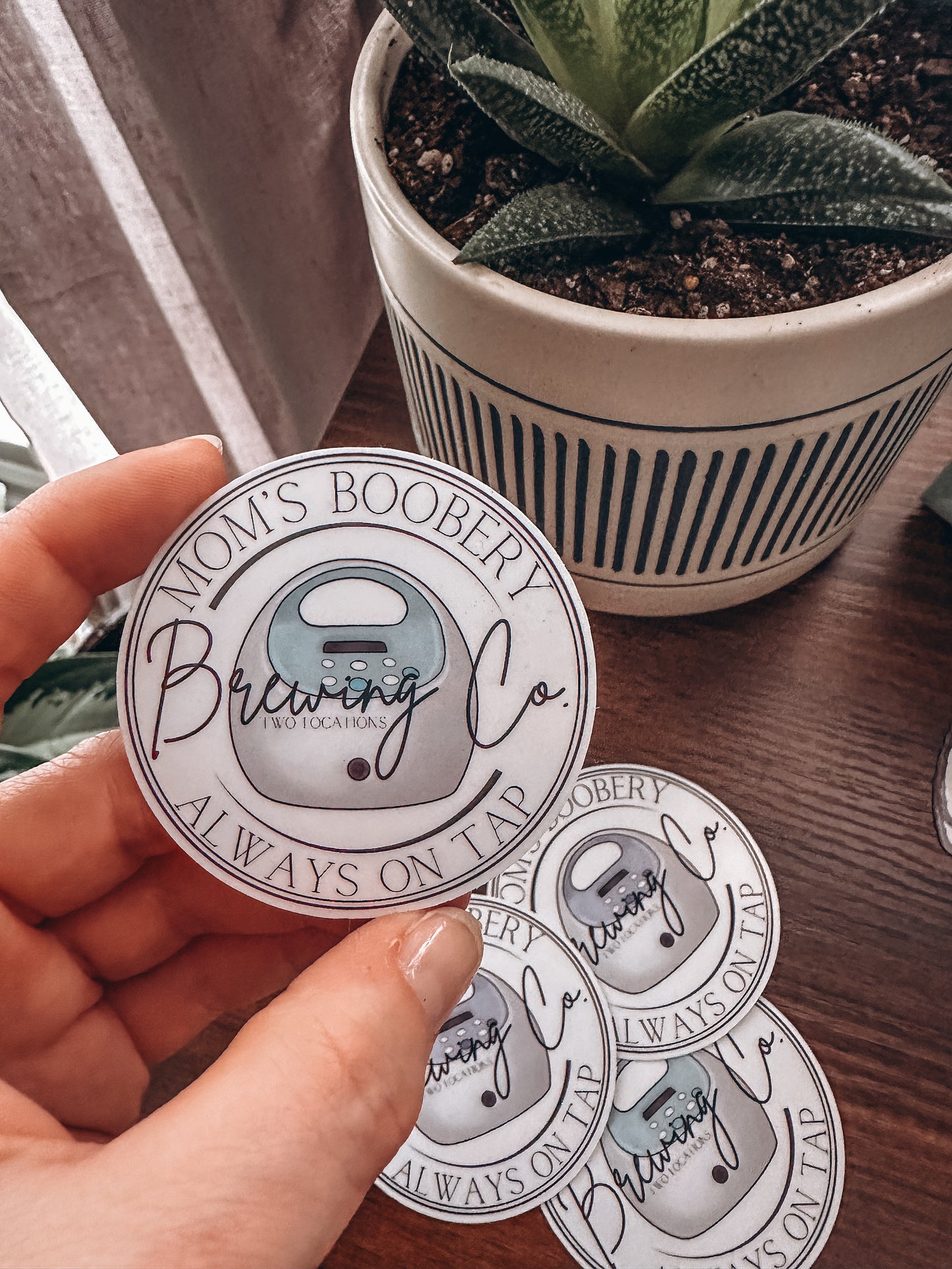 Mom's Boobery Sticker