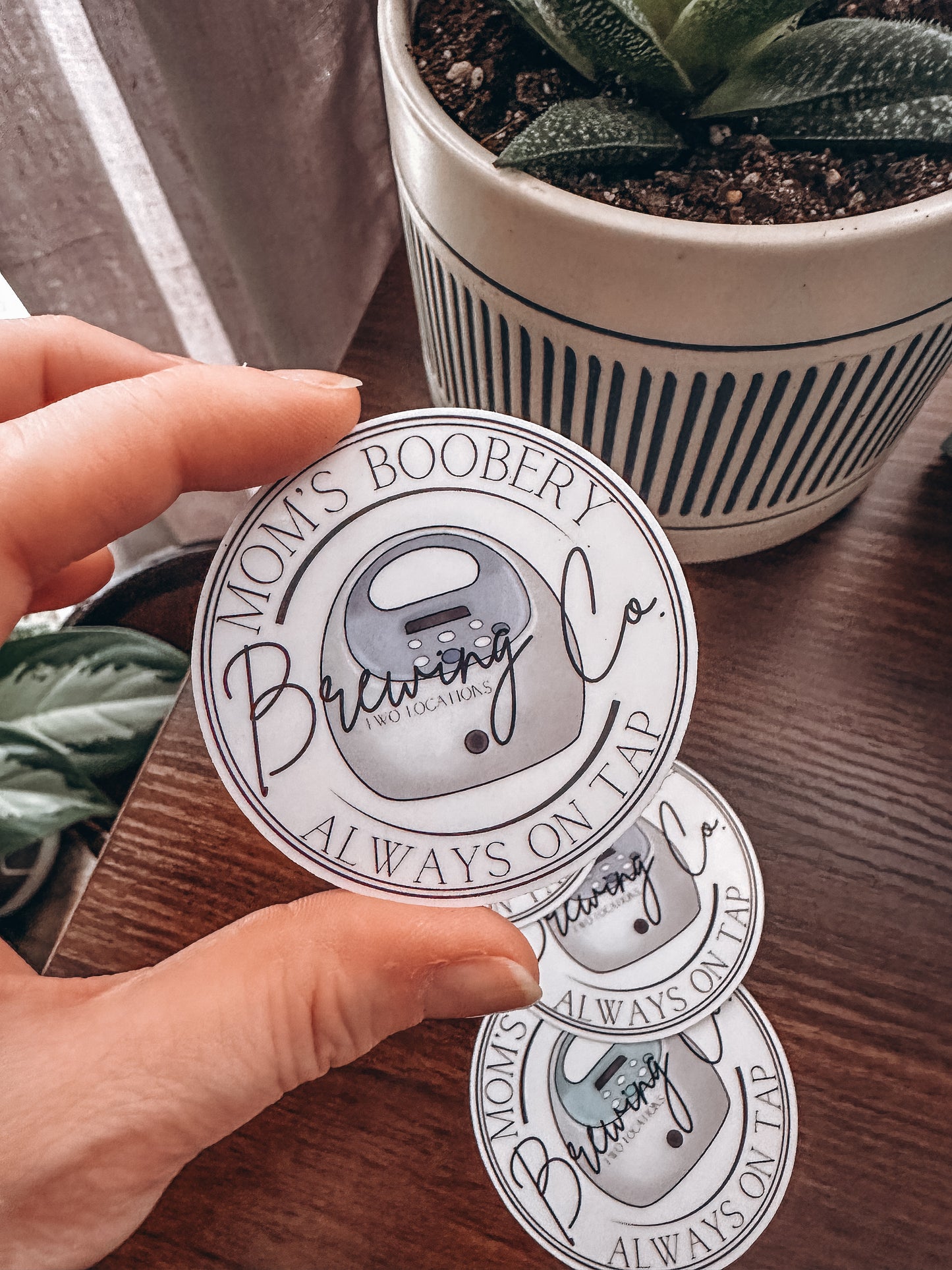 Mom's Boobery Sticker