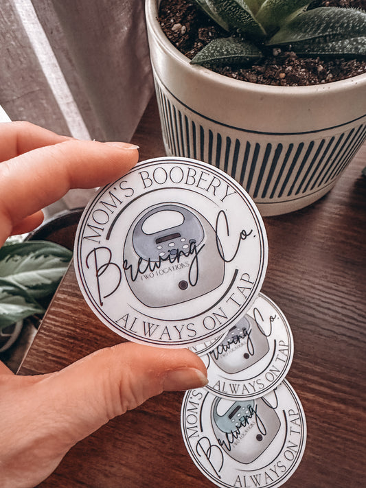 Mom's Boobery Sticker