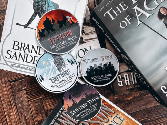 Book Themed National Parks Stickers