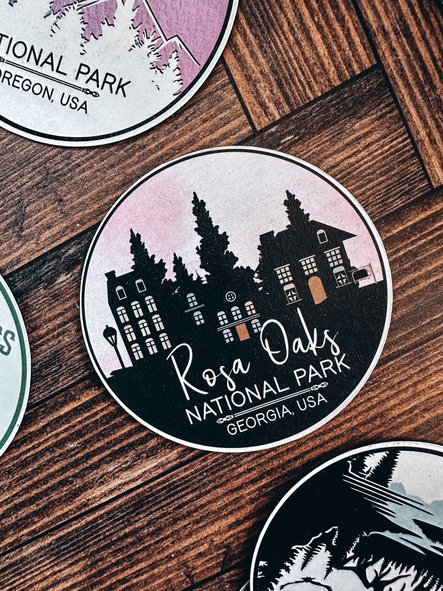 Book Themed National Parks Stickers