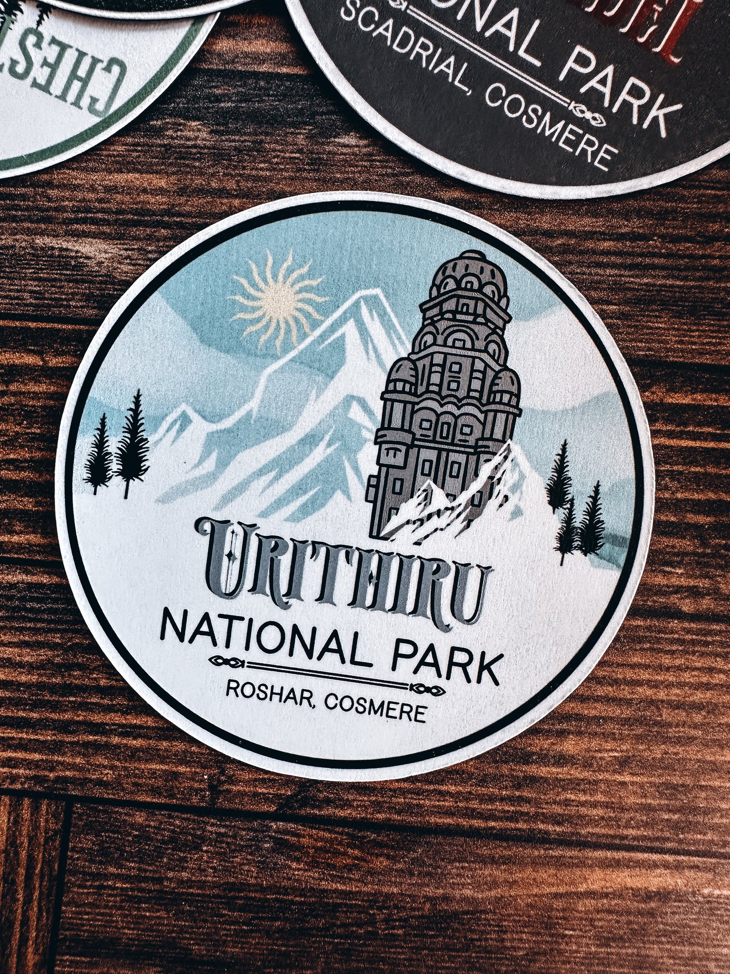 Book Themed National Parks Stickers