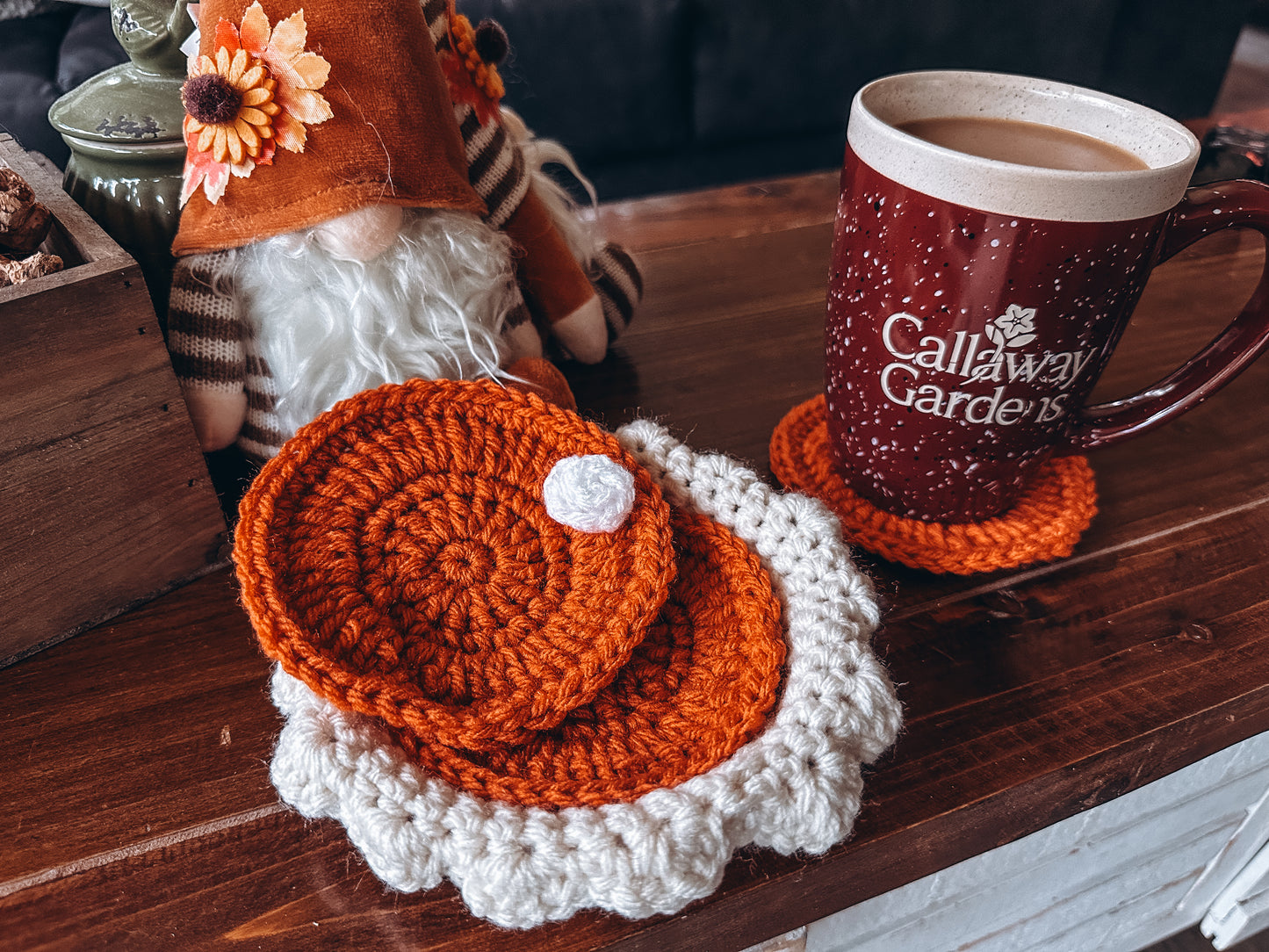 Pumpkin Pie Coaster Set