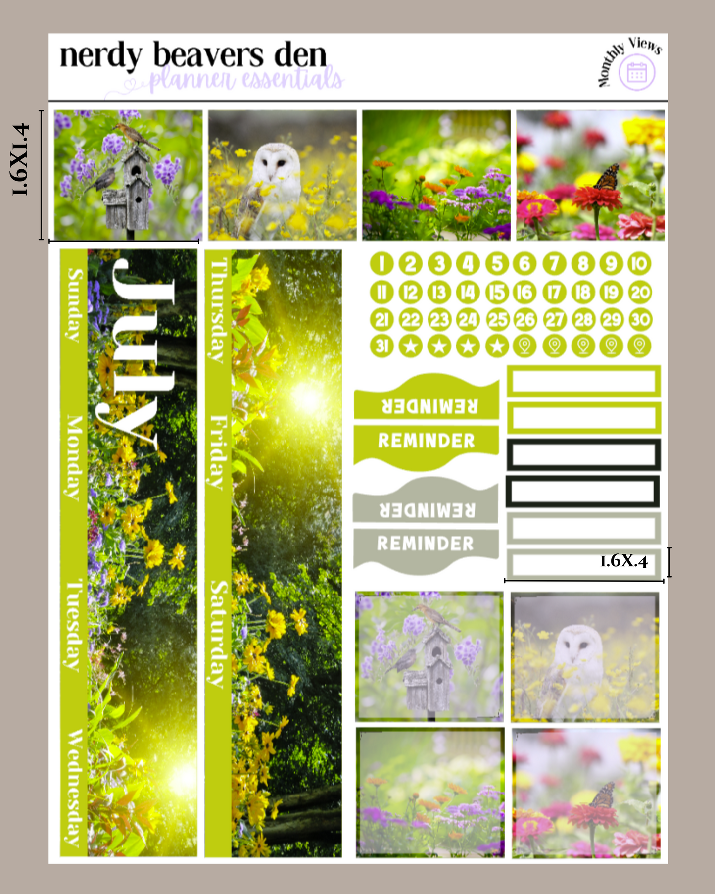 July Monthly Kit