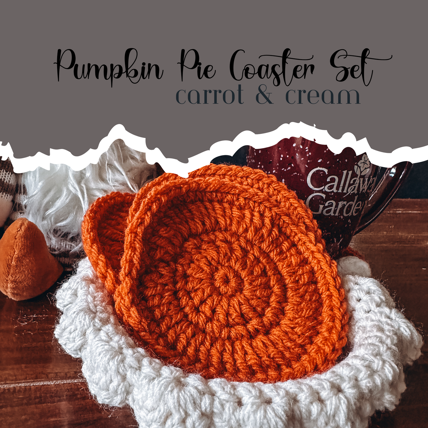 Pumpkin Pie Coaster Set