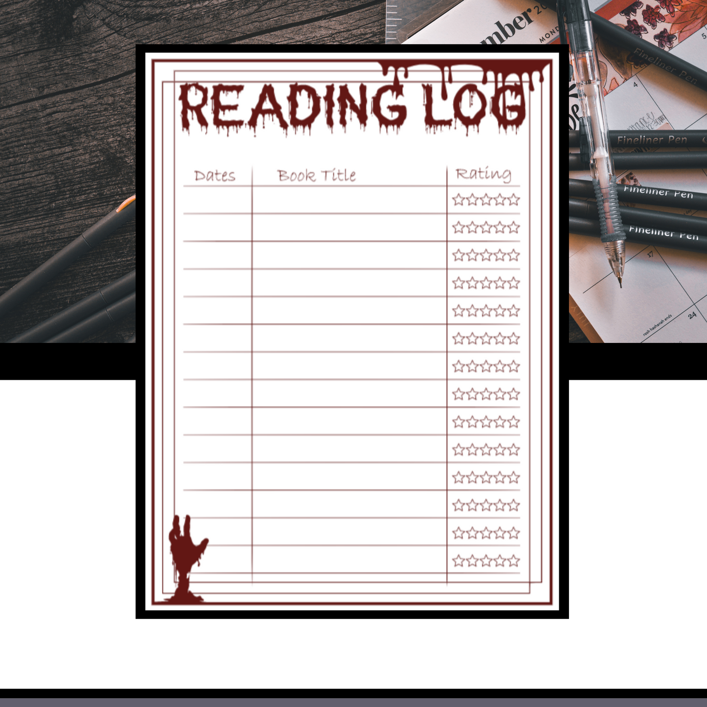 Reading Log Stickers