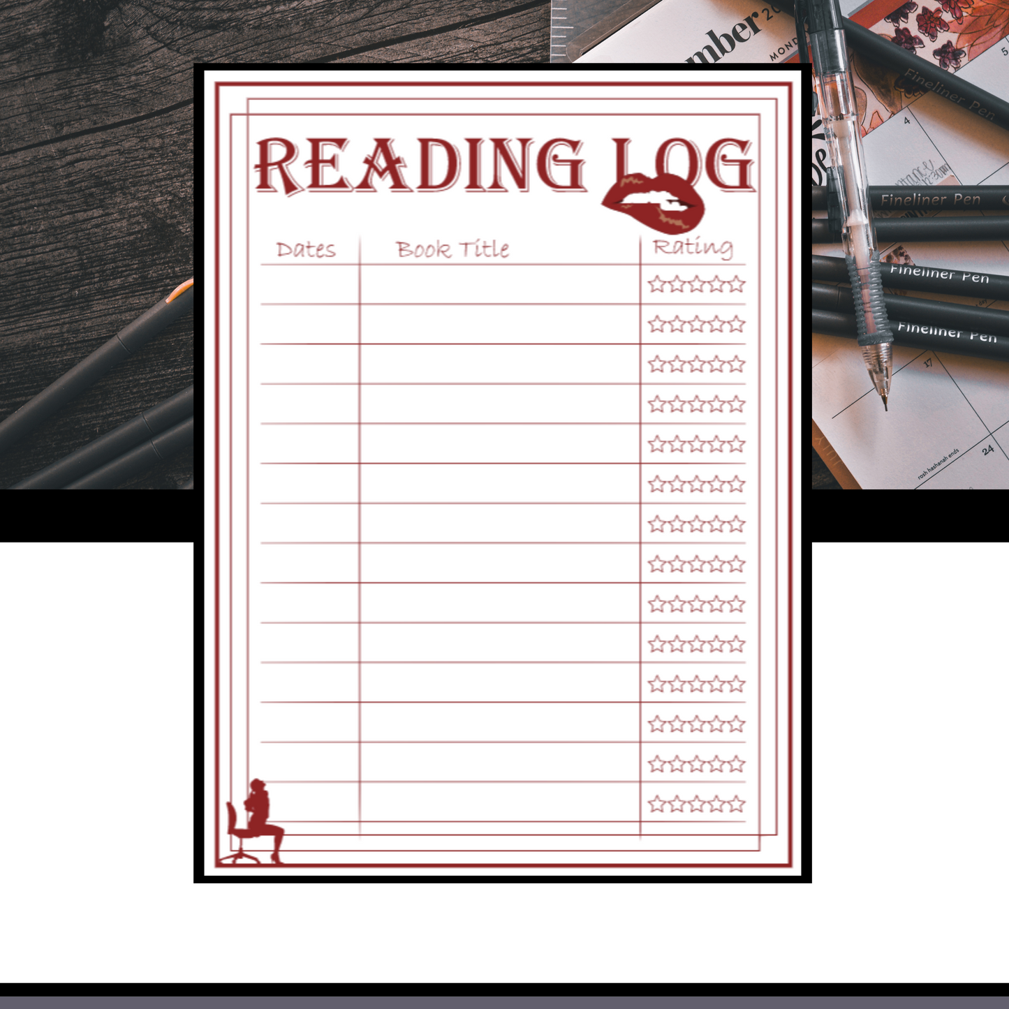 Reading Log Stickers