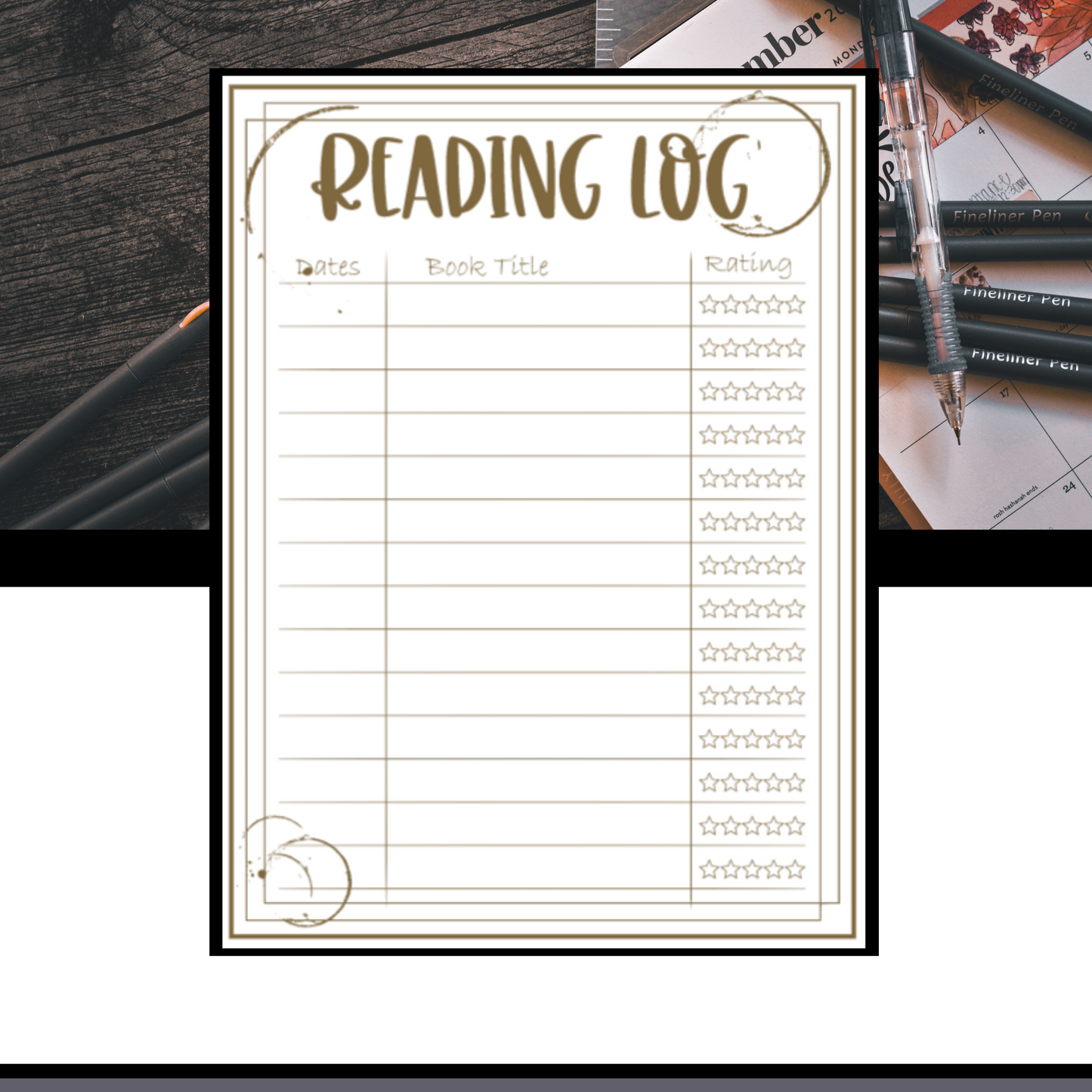 Reading Log Stickers