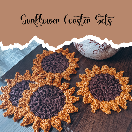 Sunflower Coaster Set