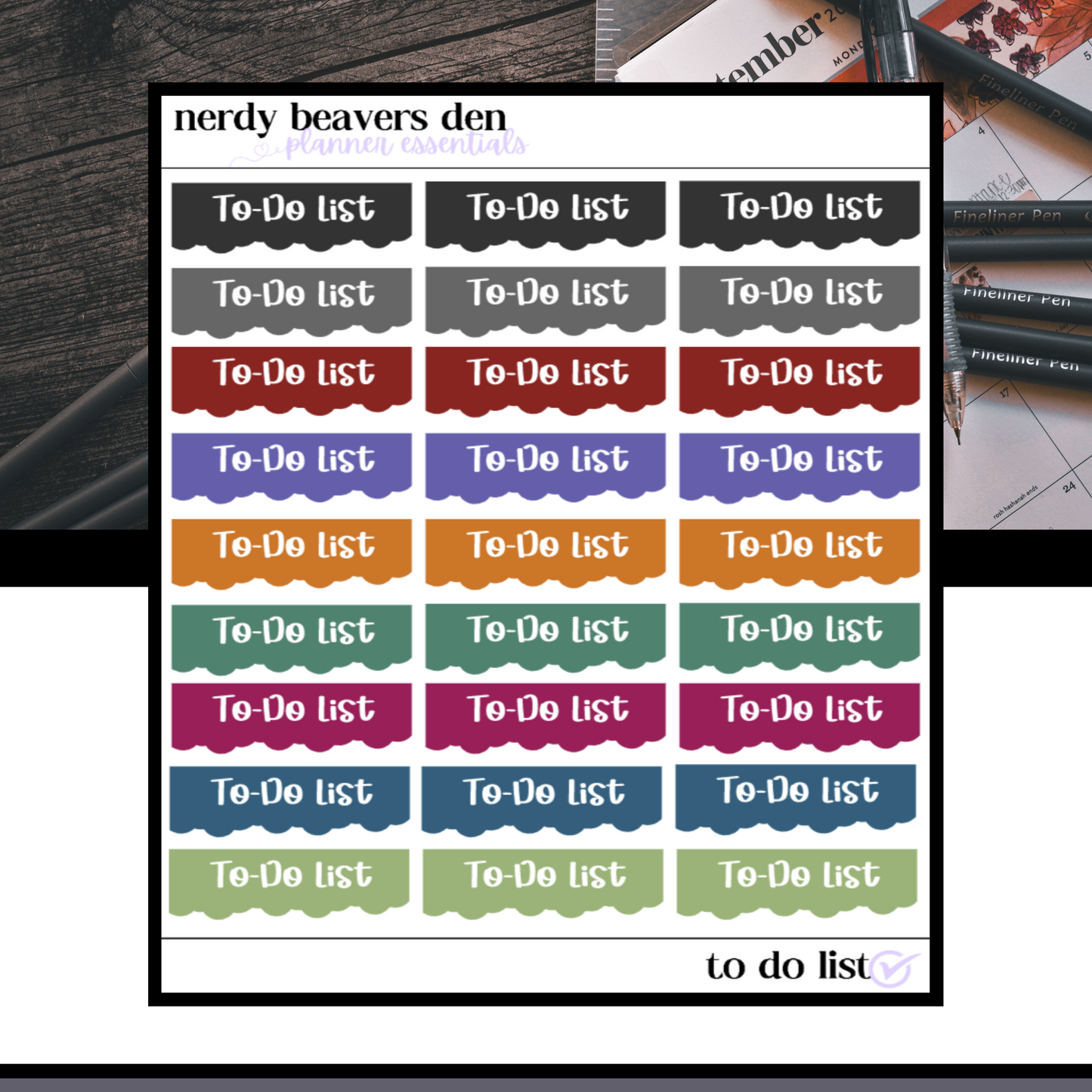 To-Do Header Stickers