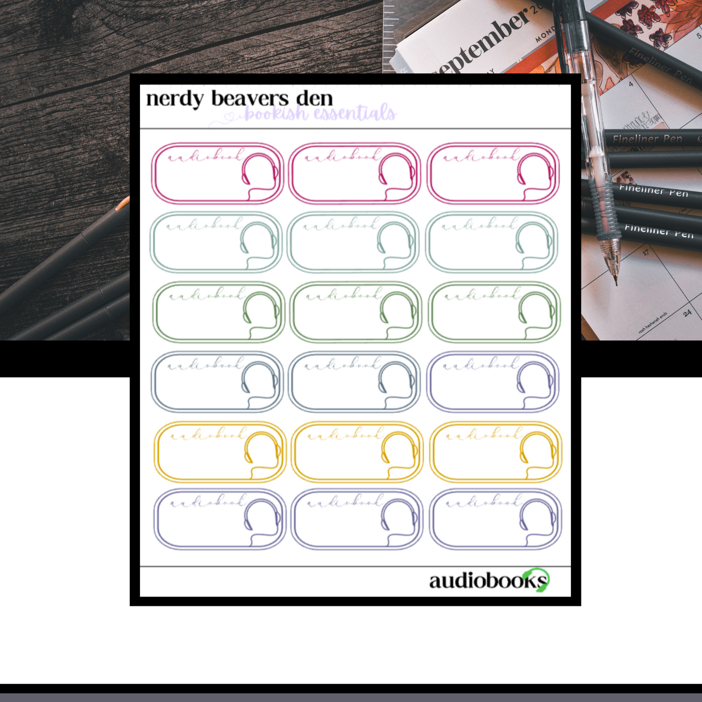 Audiobook Tracker Stickers